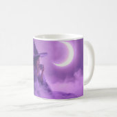 Hexen-Kaffeetasse | Mondlicht-Halloween-Tasse Kaffeetasse (VorderseiteRechts)