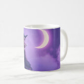 Hexen-Kaffeetasse | Mondlicht-Halloween-Tasse Kaffeetasse (VorderseiteRechts)