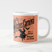 Hexen, Karneval zu Halloween Jumbo-Tasse (Rechts)