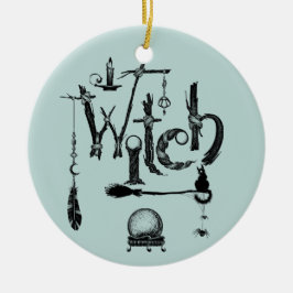 Hexen Keramik Ornament