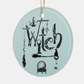 Hexen Keramik Ornament (Links)