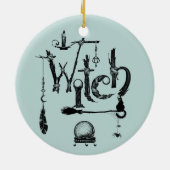 Hexen Keramik Ornament (Hinten)