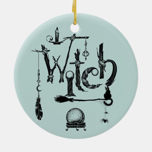 Hexen Keramik Ornament (Hinten)