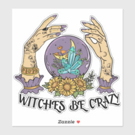 Hexen können verrückt sein Sticker