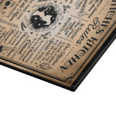 Hexen Küchenregeln Vintages Halloween Schneidebrett (Ecke)