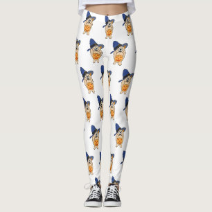 Hexen-Kürbis-Hund Leggings