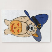 Hexen-Kürbis-Hund Puzzle (Horizontal)