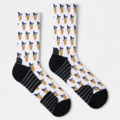 Hexen-Kürbis-Hund Socken (Rechts)