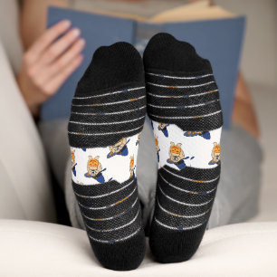 Hexen-Kürbis-Hund Socken