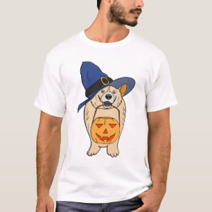 Hexen-Kürbis-Hund T-Shirt