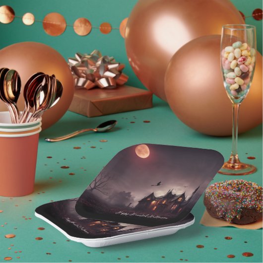 Hexen Lair Halloween Pappteller (Multi)