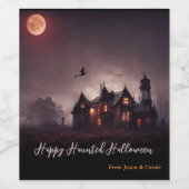 Hexen Lair Halloween Weinetikett (Einzelnes Label)