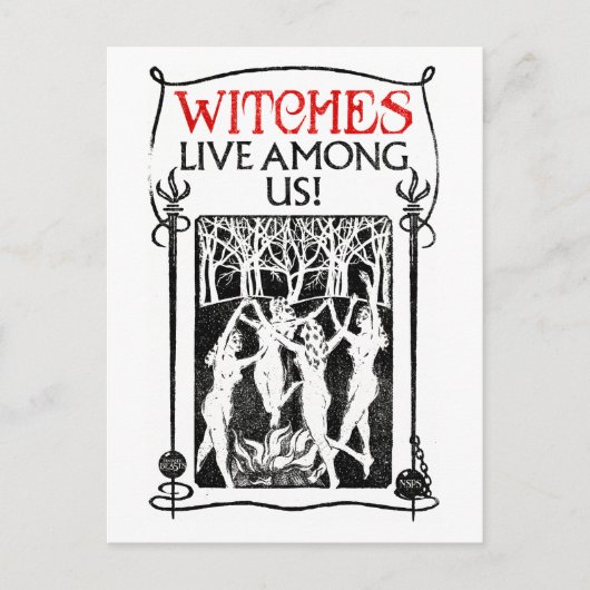 Hexen leben unter uns postkarte (Vorderseite)