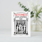 Hexen leben unter uns postkarte (Stehend Vorderseite)