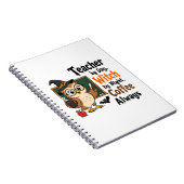 Hexen-Lehrerin Halloween Kaffee Lustiger Lehrer  Notizblock (Rechte Seite)