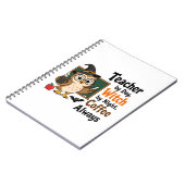 Hexen-Lehrerin Halloween Kaffee Lustiger Lehrer  Notizblock (Linke Seite)