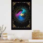 Hexen Lunar-Sonnenfinsternis Poster (Küche)