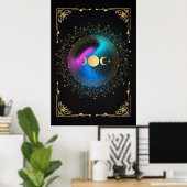 Hexen Lunar-Sonnenfinsternis Poster (Heimbüro)