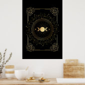 Hexen Lunar-Sonnenfinsternis Poster (Küche)