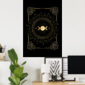 Hexen Lunar-Sonnenfinsternis Poster (Heimbüro)