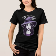 Hexen-Mädchen Frauen T-Shirt | Fantasy-Gotik-Magie