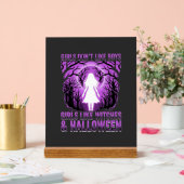 Hexen-Mädchen Halloween-Design Acrylschild (Hochzeit)