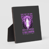Hexen Mädchen Halloween Design Fotoplatte (Vorderseite)