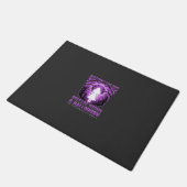 Hexen-Mädchen Halloween-Design Fußmatte (Schrägansicht)