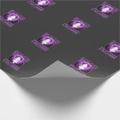 Hexen-Mädchen Halloween-Design Geschenkpapier (Ecke)