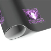 Hexen-Mädchen Halloween-Design Geschenkpapier (Rolleneckpunkt)