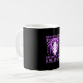 Hexen-Mädchen Halloween-Design Kaffeetasse (Vorderseite Links)