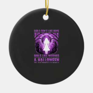 Hexen-Mädchen Halloween-Design Keramik Ornament