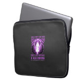 Hexen-Mädchen Halloween-Design Laptopschutzhülle (Vorderseite Links)