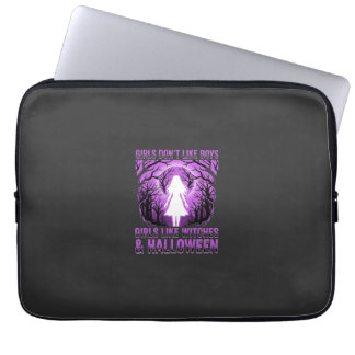 Hexen-Mädchen Halloween-Design Laptopschutzhülle