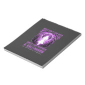 Hexen-Mädchen Halloween-Design Notizblock (Rotiert)