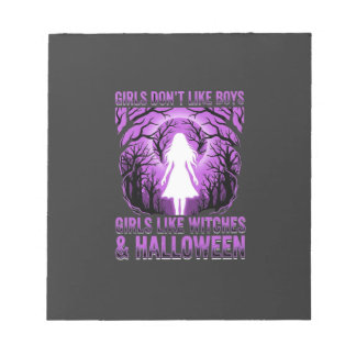 Hexen-Mädchen Halloween-Design Notizblock