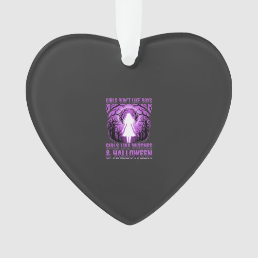 Hexen-Mädchen Halloween-Design Ornament (Vorderseite)