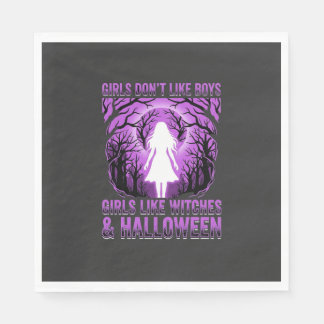 Hexen-Mädchen Halloween-Design Serviette