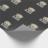 Hexen-Mädchen mögen Halloween-Fledermaus-Design_1 Geschenkpapier (Ecke)