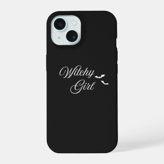 Hexen-Mädchen-Schwarz-Handyhülle iPhone 15 Hülle (Rückseite)