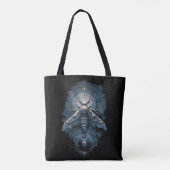 Hexen-Magic-Motte-Dunkle-Canvas-Tasche Tasche (Rückseite)