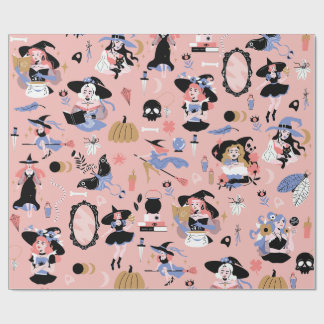 Hexen magische okkulte Fantasie whimsical Hexerei Geschenkpapier