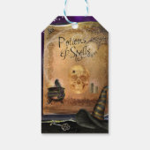 Hexen Magischer Zauber Buch Halloween-Party Gefäll Geschenkanhänger (Rückseite)
