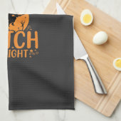 Hexen-Mama Halloween-Design Geschirrtuch (Viertel Falte)