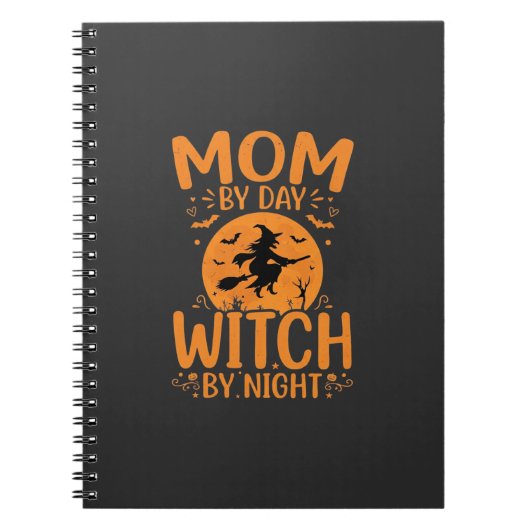 Hexen-Mama Halloween-Design Notizblock (Vorderseite)
