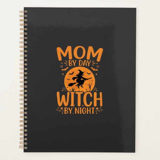 Hexen-Mama Halloween-Design Planer (Vorderseite)