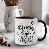 Hexen mit handgeschriebenem Halloween trinken Tasse