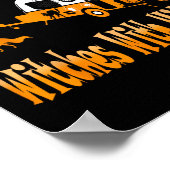 Hexen mit Hitches Camping Spaß Halloween Poster (Ecke)