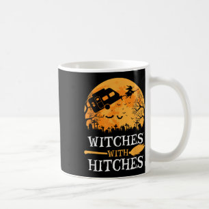 Hexen mit Problemen Lustiges Halloween-Camping-Ges Kaffeetasse