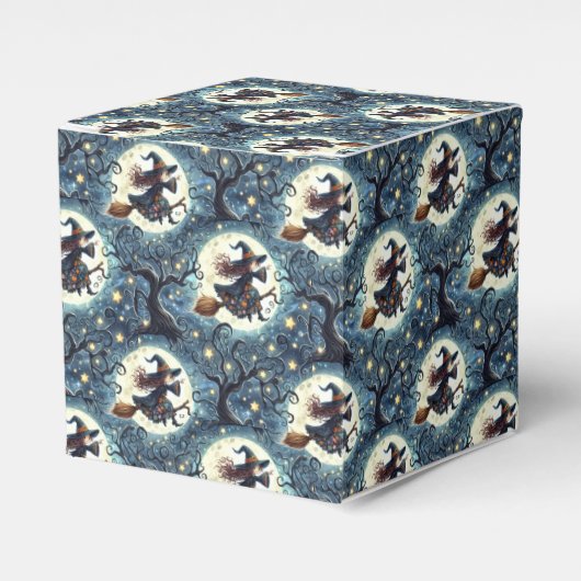 Hexen, Monde und geflechtete Bäume Geschenkschachtel (Vorderseite)